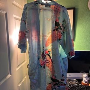 Beautiful silk old Shanghai robe